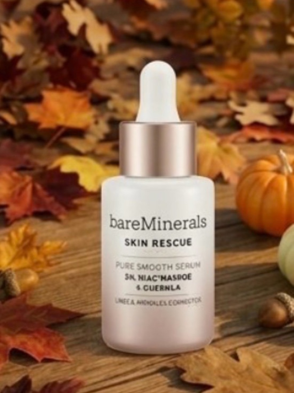 bareMinerals Skin Rescue Pure Smooth Serum — White and Rose Gold Cap